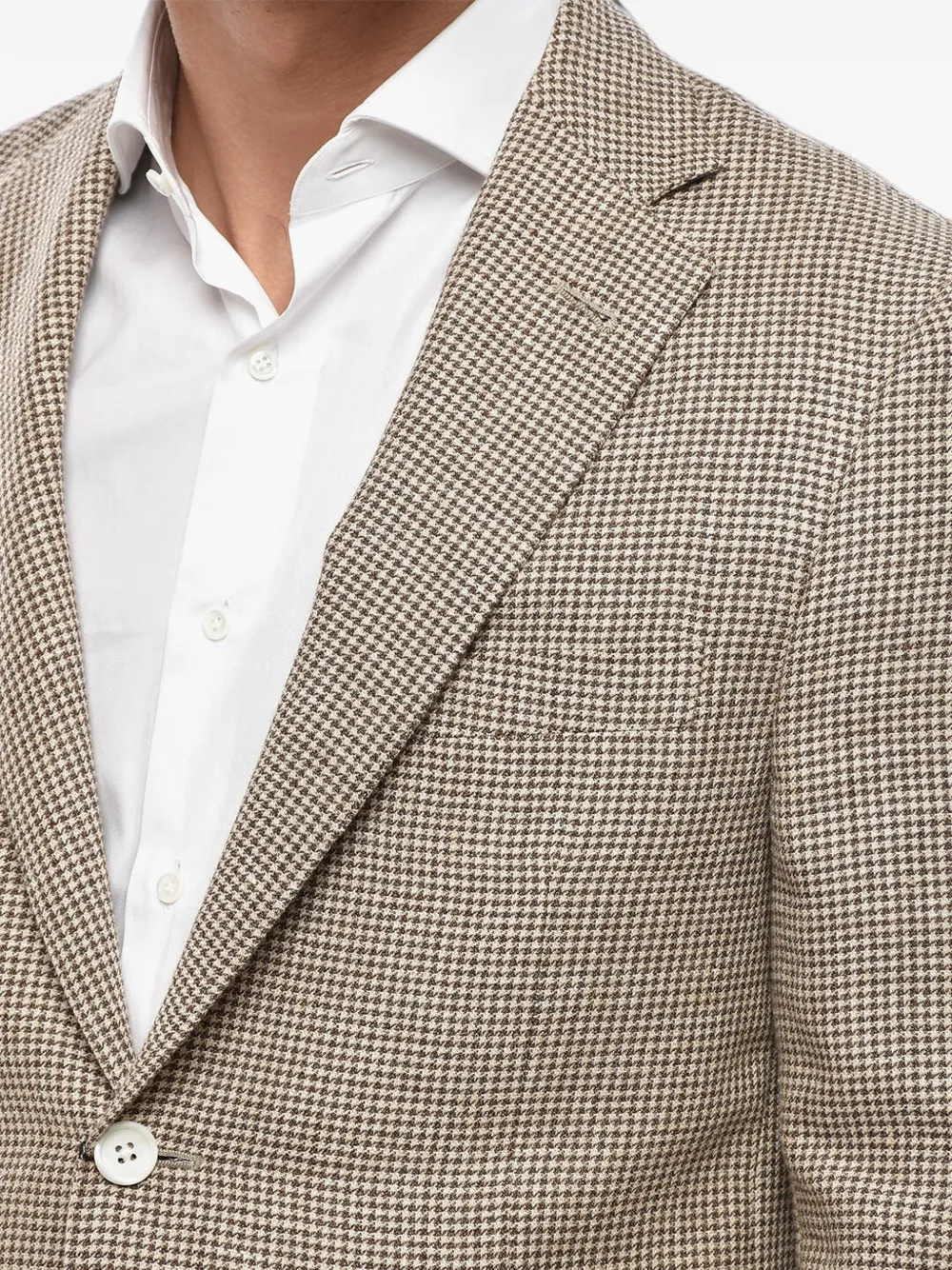 Corneliani houndstooth-pattern blazer Bruin