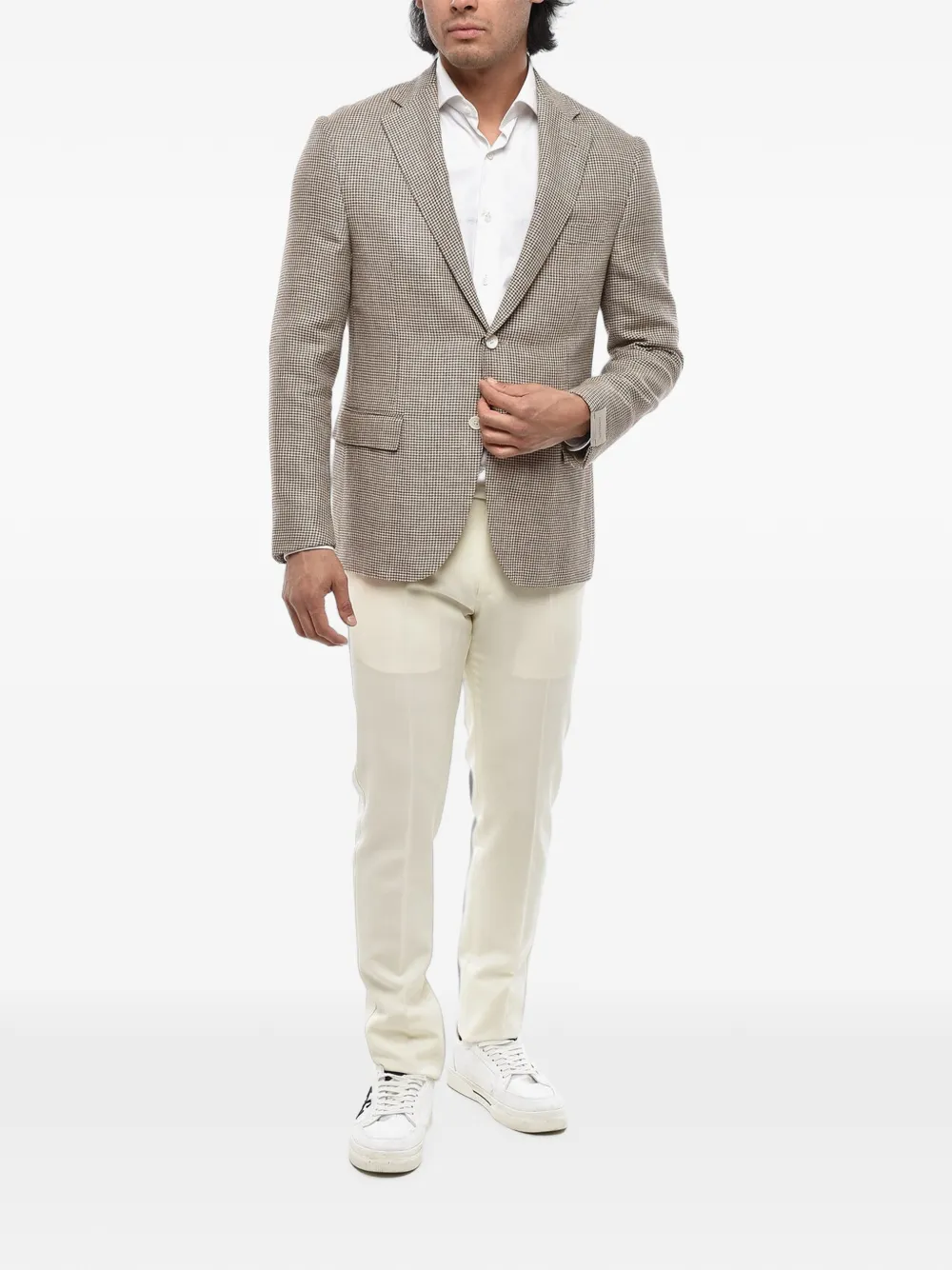 Corneliani houndstooth-pattern blazer Bruin