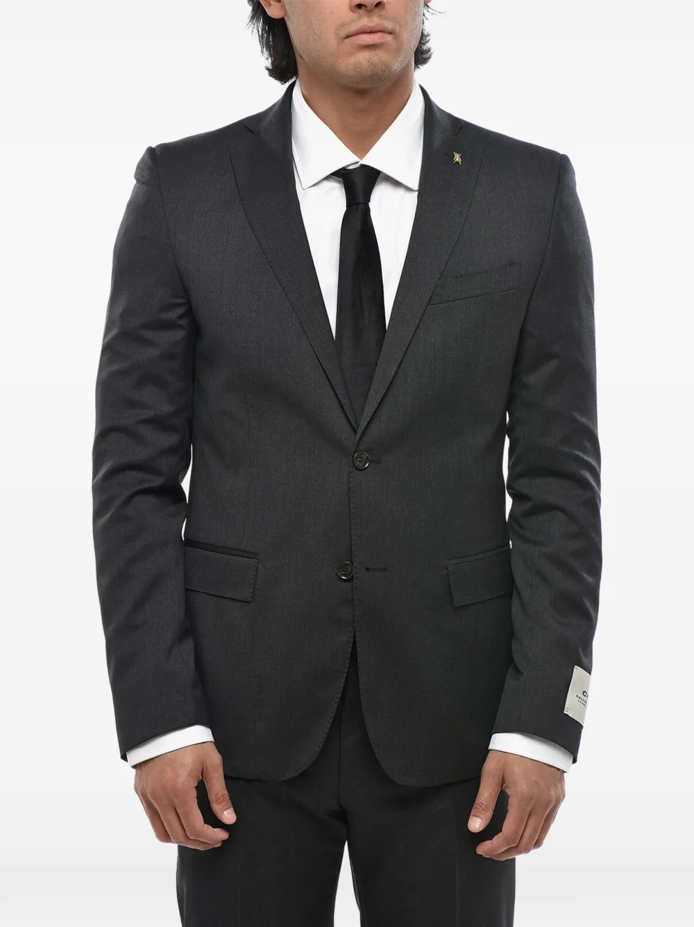 Corneliani single-breasted virgin-wool suit | Grey | Image 1