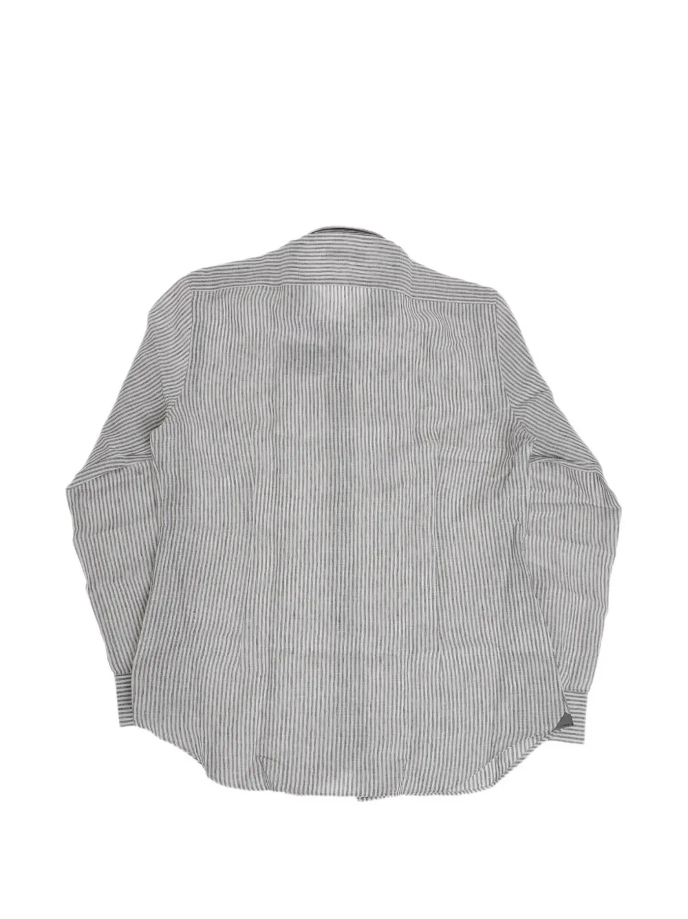 Corneliani striped french-collar shirt Wit