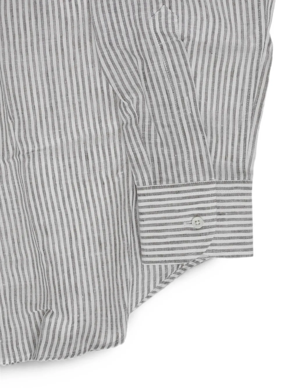 Corneliani striped french-collar shirt Wit
