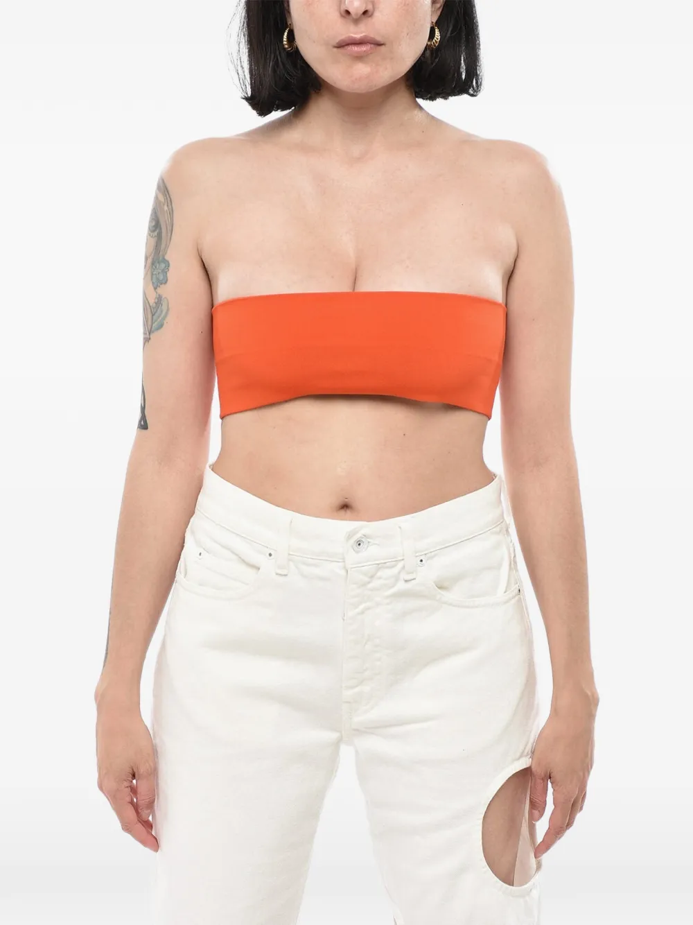 Max Mara knit bandeau top - Orange