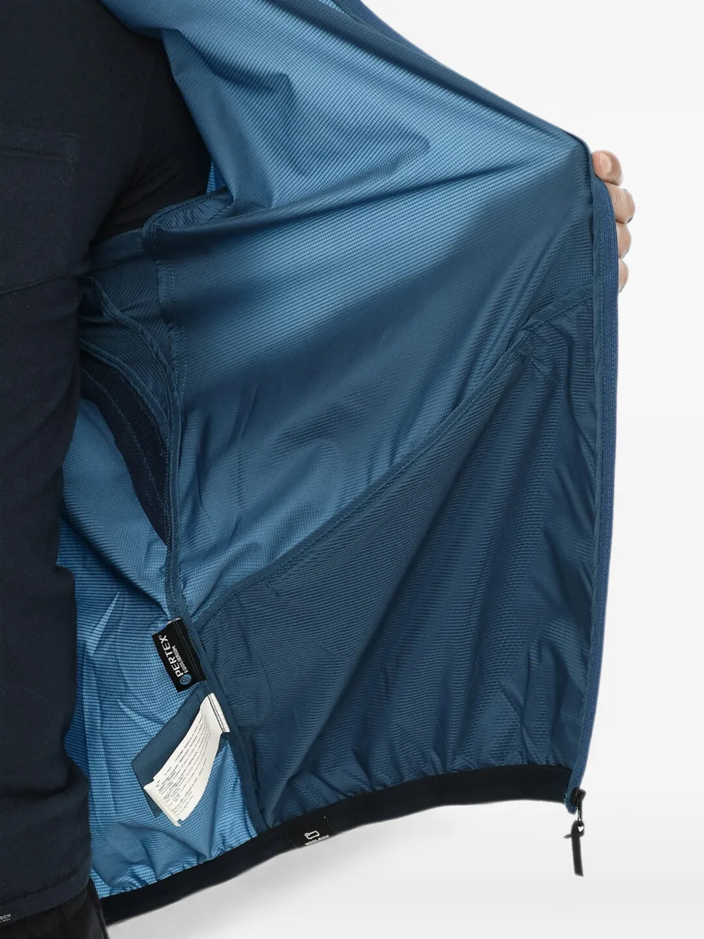 Woolrich hooded zip-up jacket Blauw