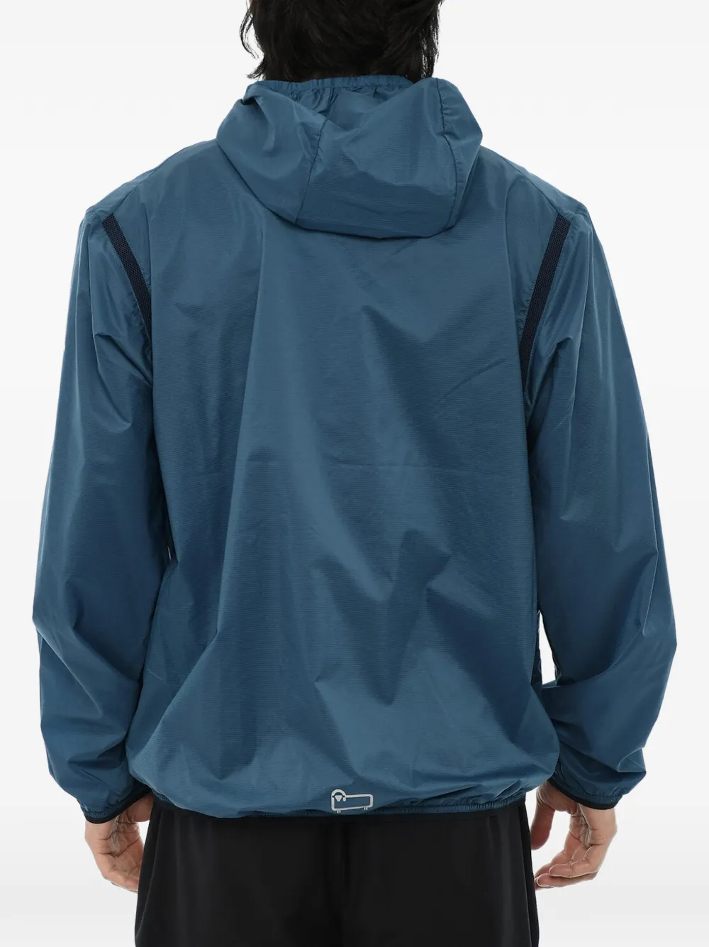 Woolrich hooded zip-up jacket Blauw