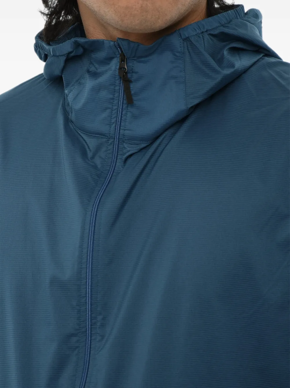 Woolrich hooded zip-up jacket Blauw