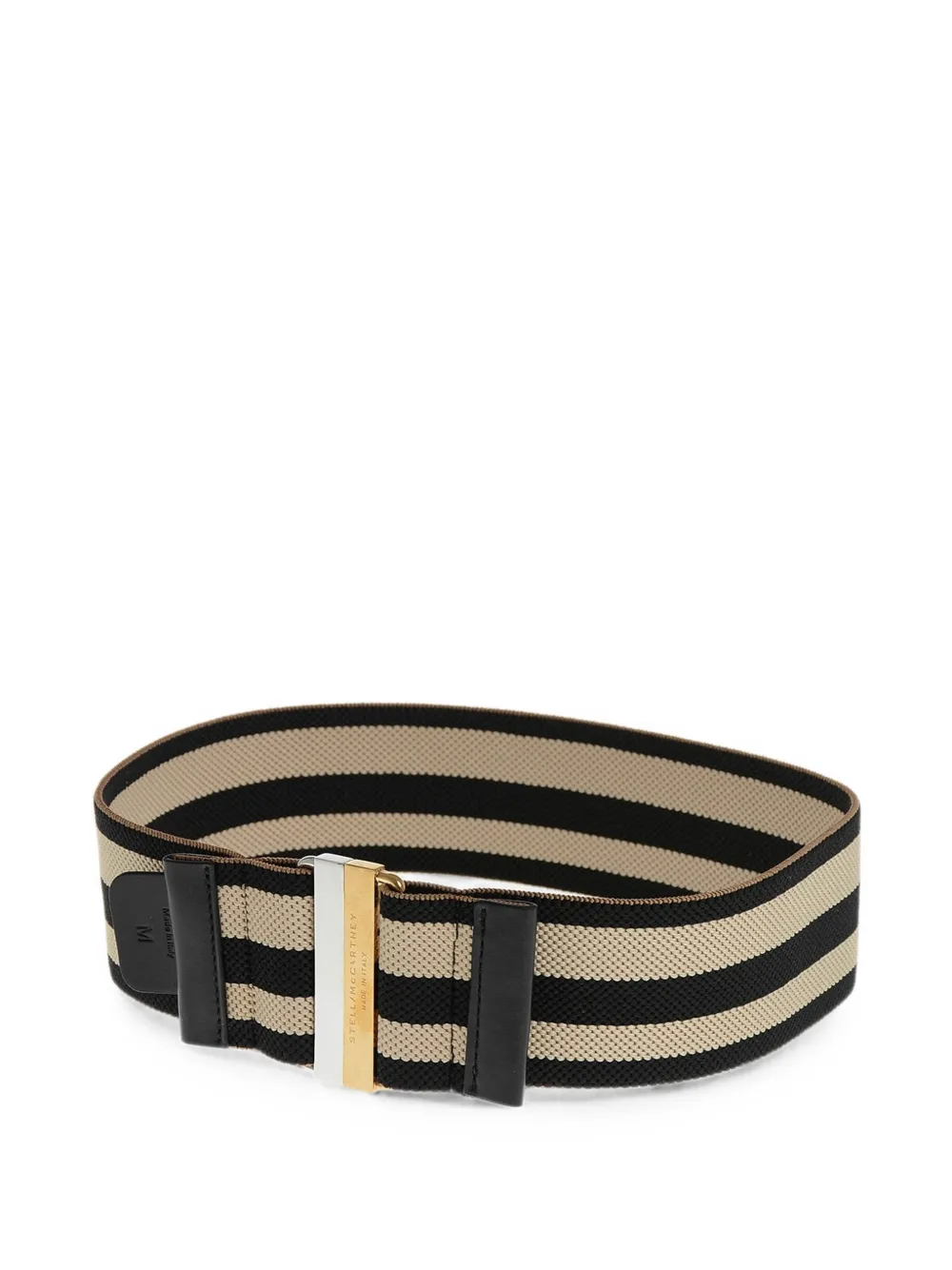 Stella McCartney striped elasticated belt - Schwarz