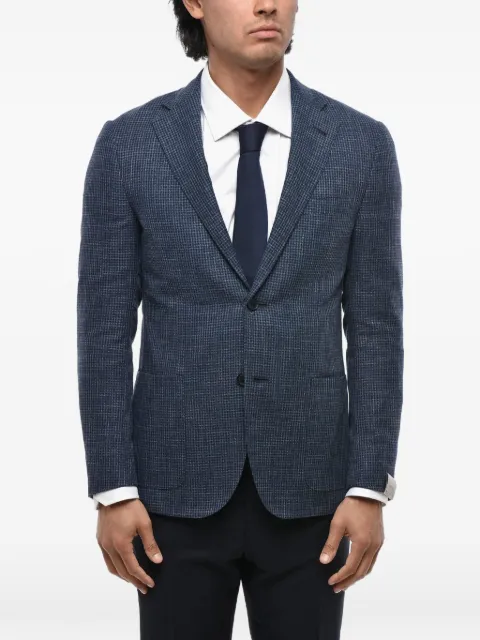 Corneliani houndstooth single-breasted blazer