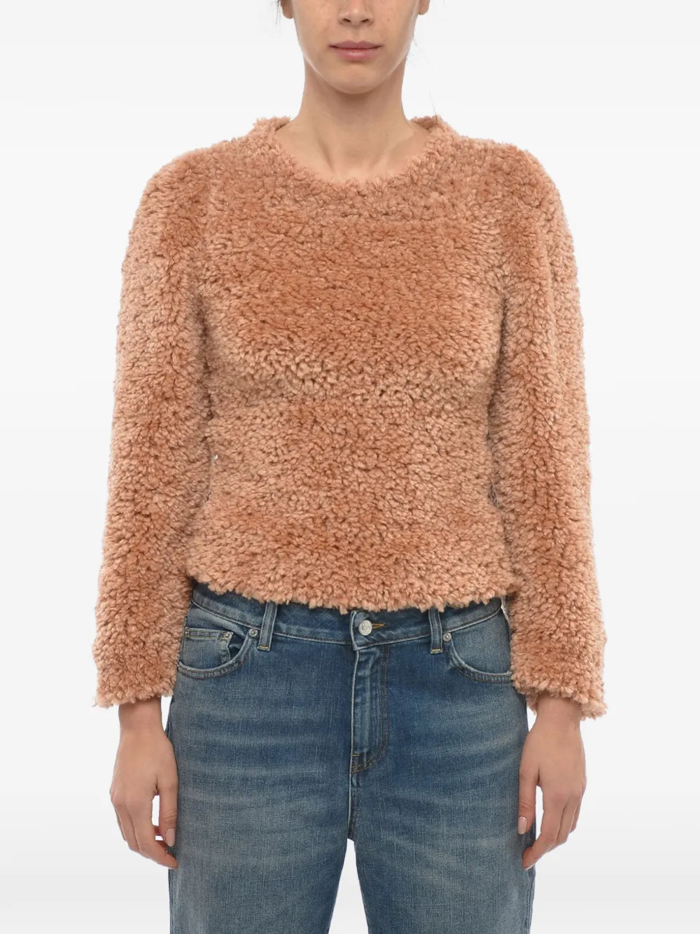 Stella McCartney Teddy bouclé sweater - Nude