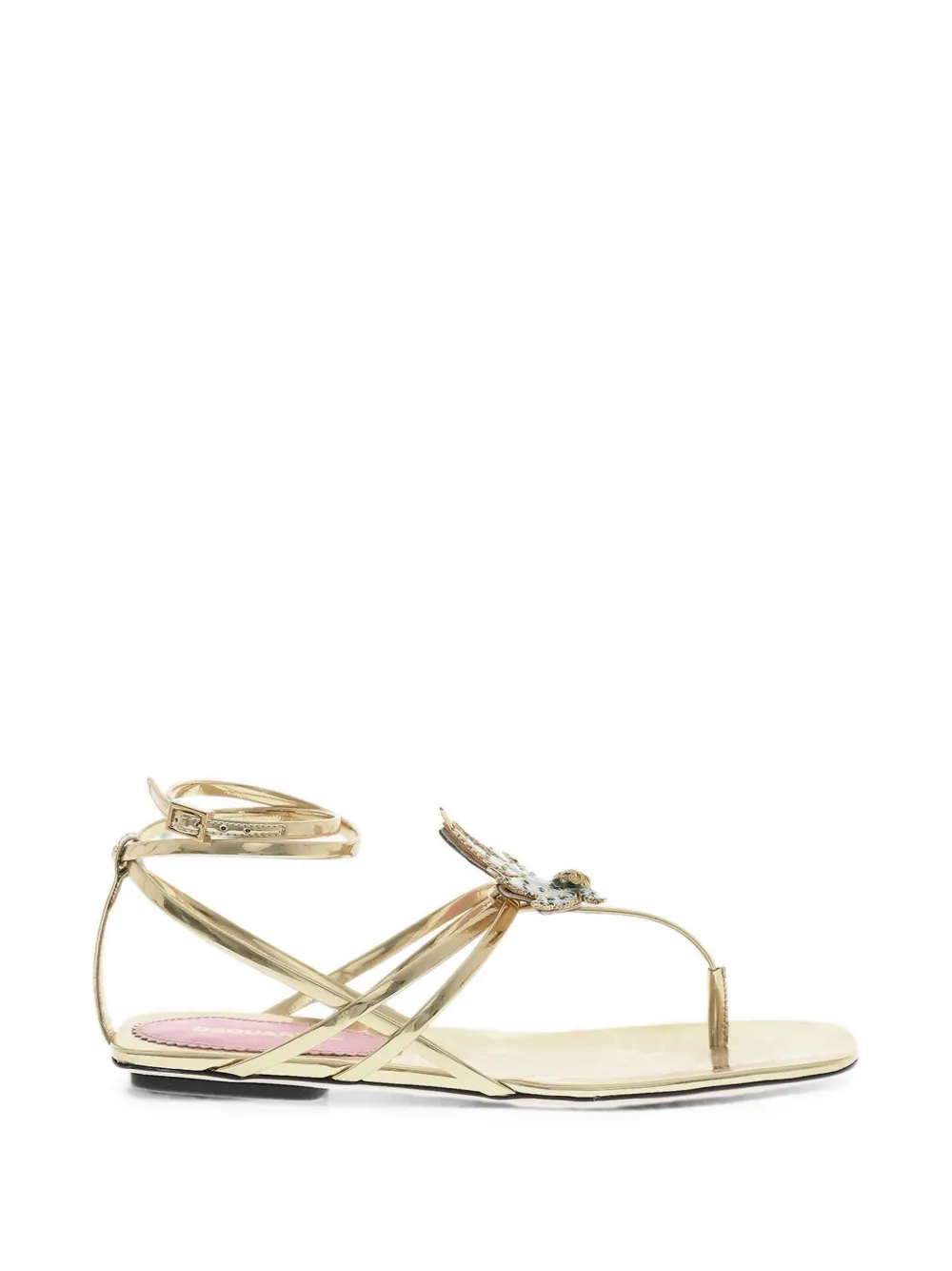 DSQUARED2 Marija rhinestone-embellished sandals Goud