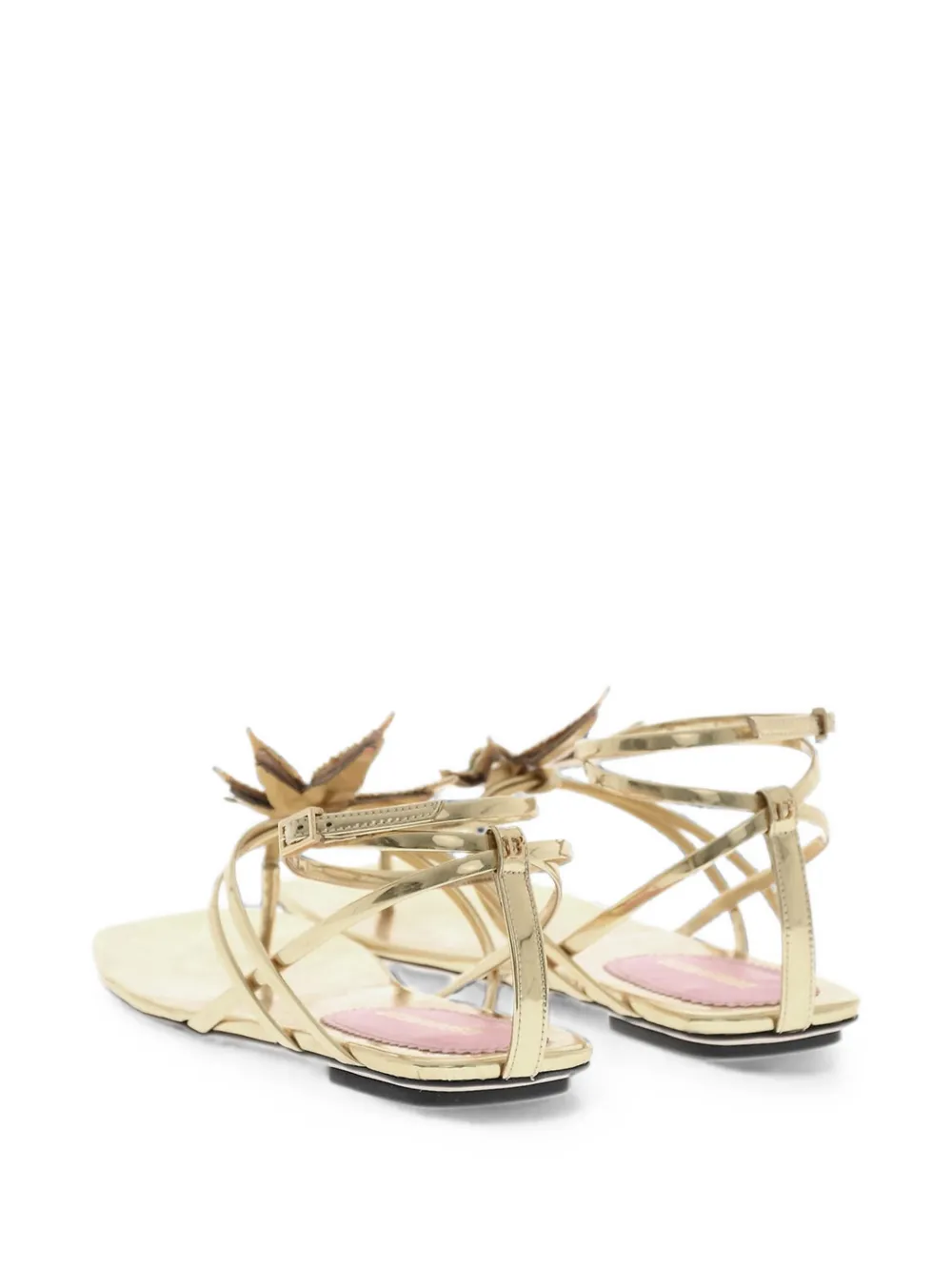 DSQUARED2 Marija rhinestone-embellished sandals Goud