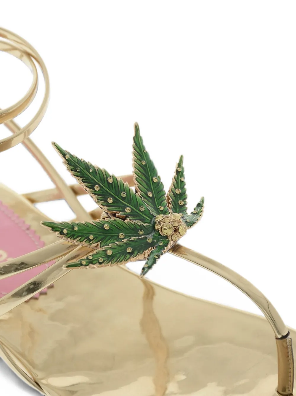 DSQUARED2 Marija rhinestone-embellished sandals Goud