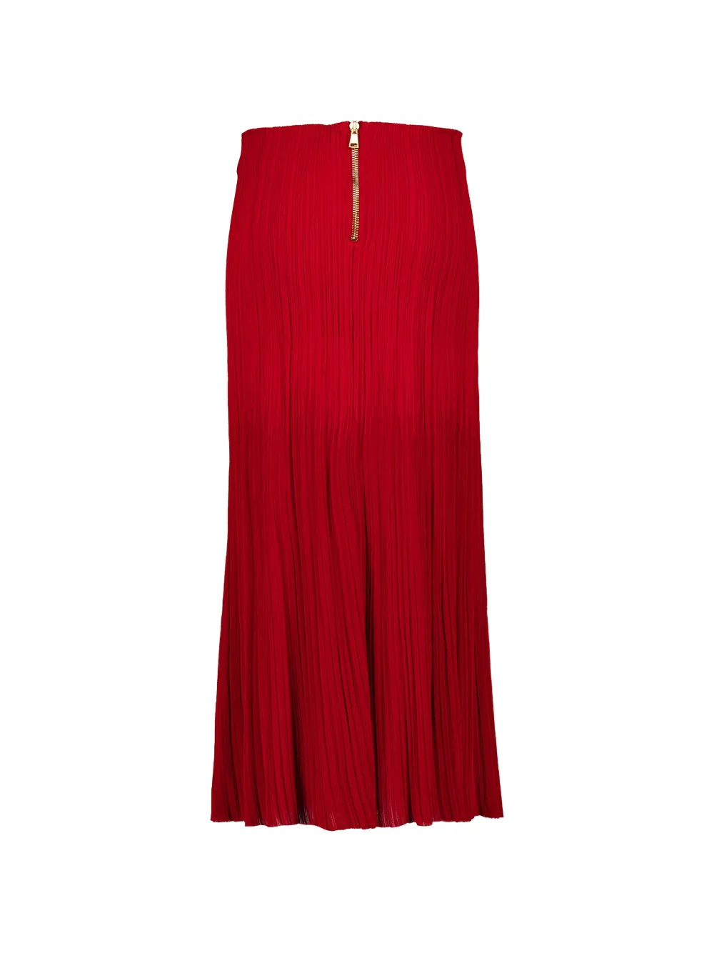 Balmain Midi-plooirok Rood