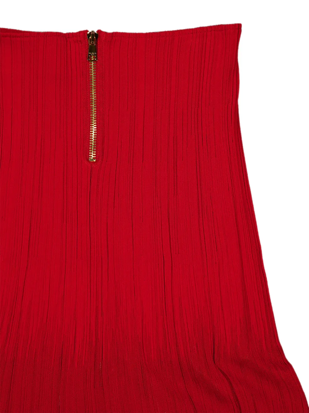 Balmain Midi-plooirok Rood