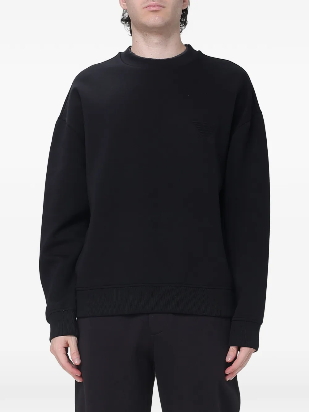 Emporio Armani logo-patch sweatshirt