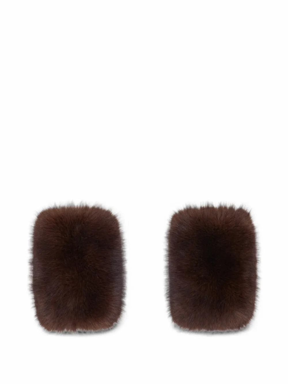 Maje faux-fur gloves Bruin