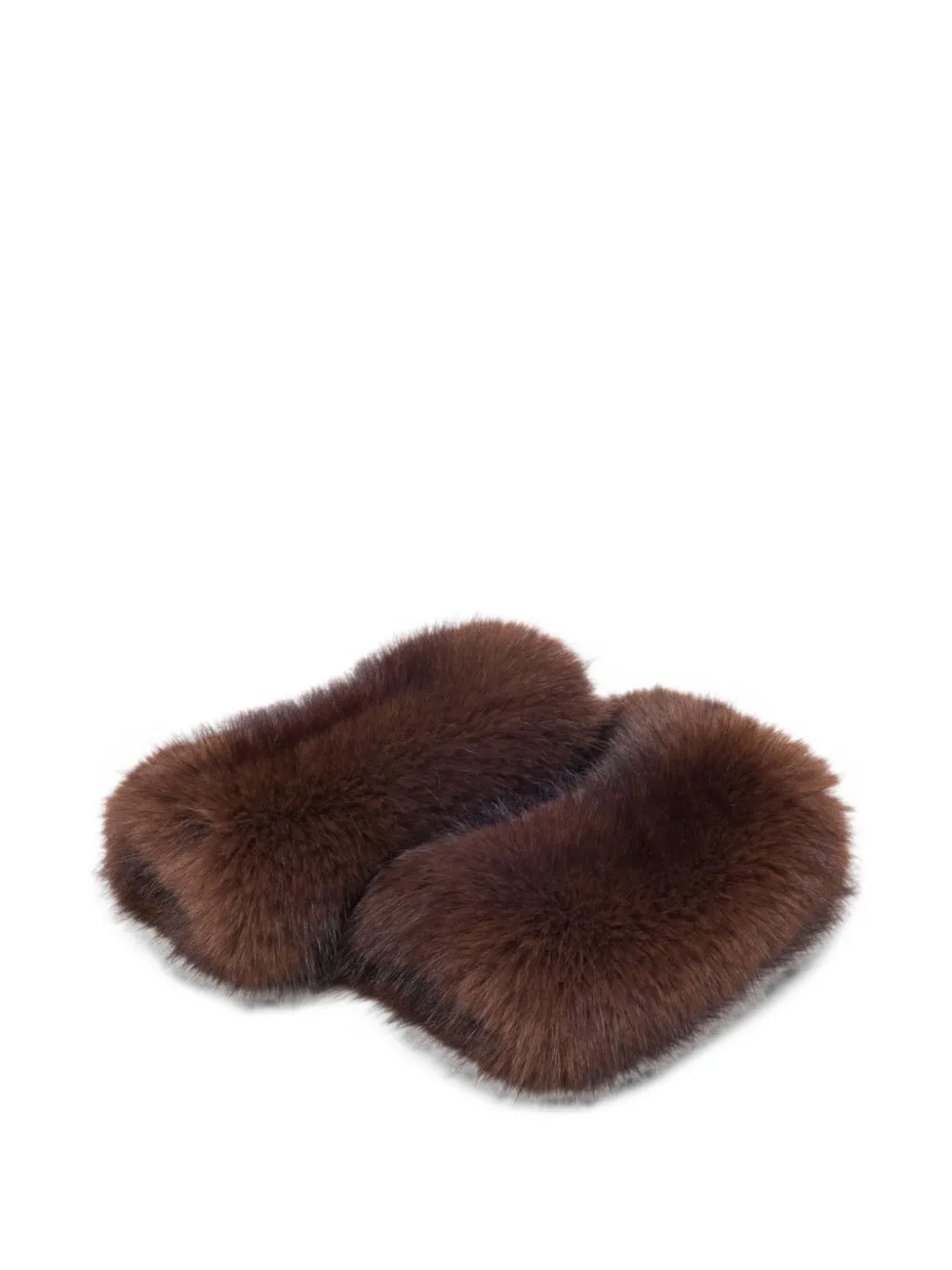 Maje faux-fur gloves Bruin