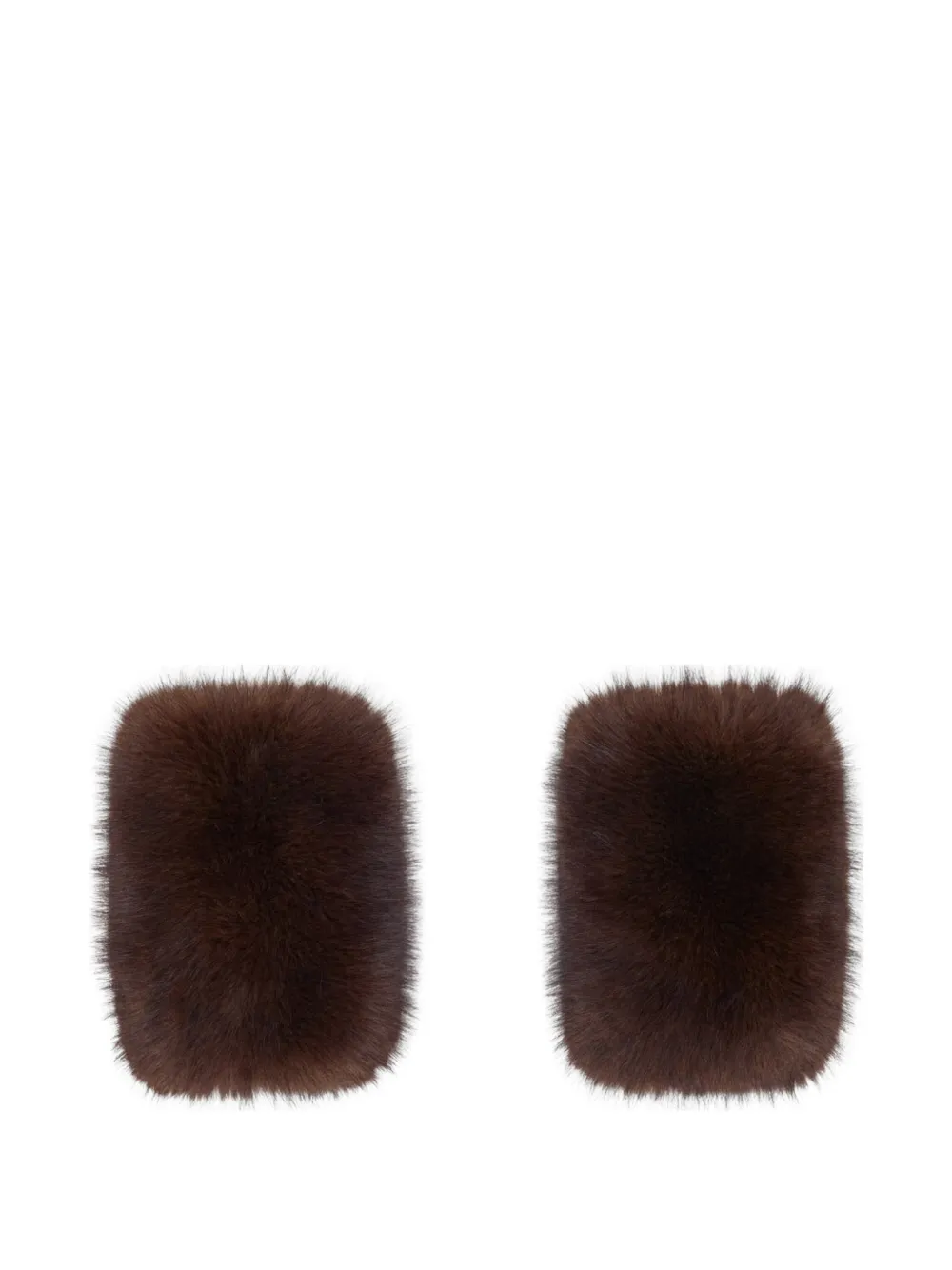 Maje Handschoenen van imitatiebont Bruin