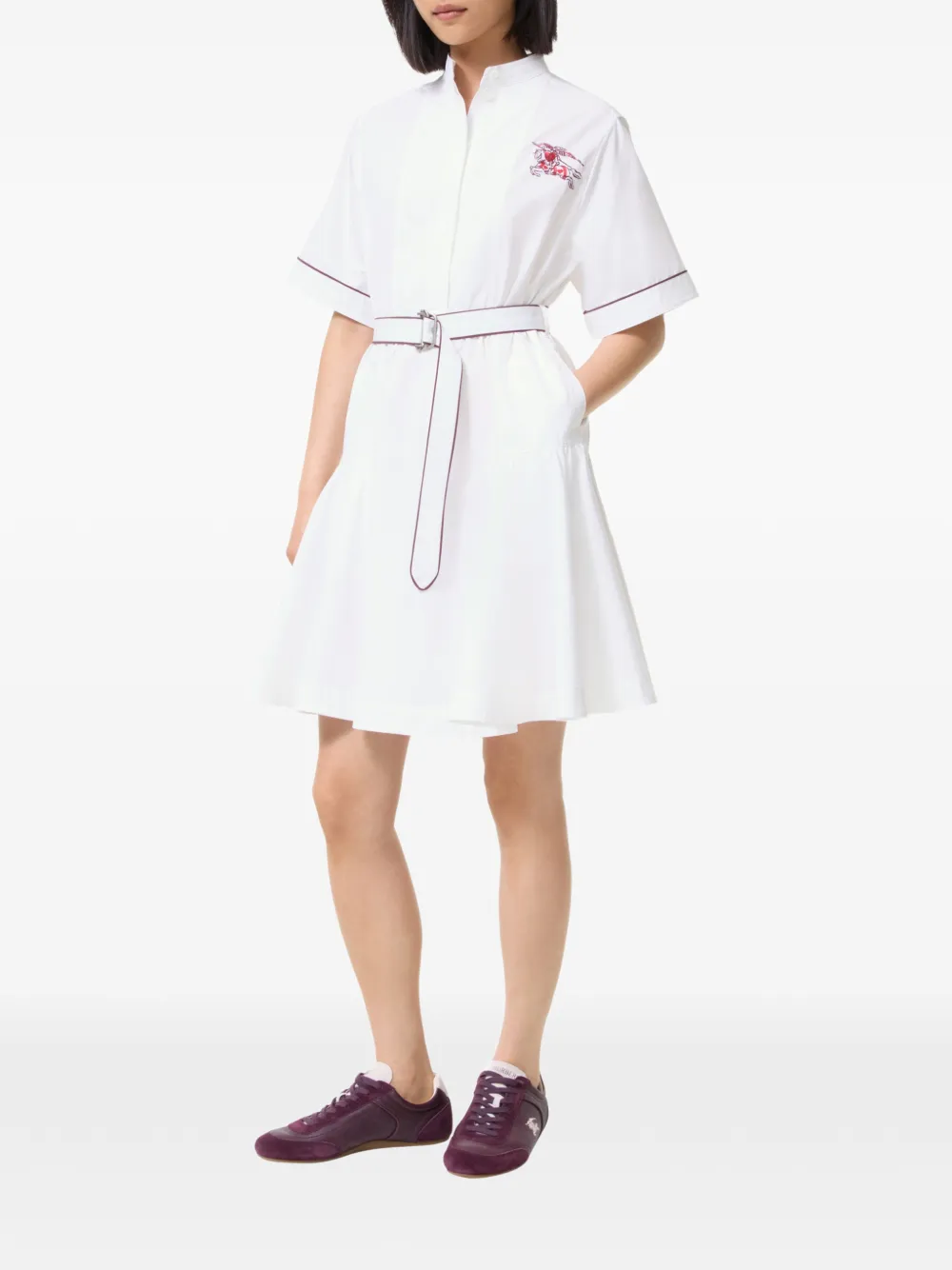 Burberry Heart Knight katoenen jurk Wit