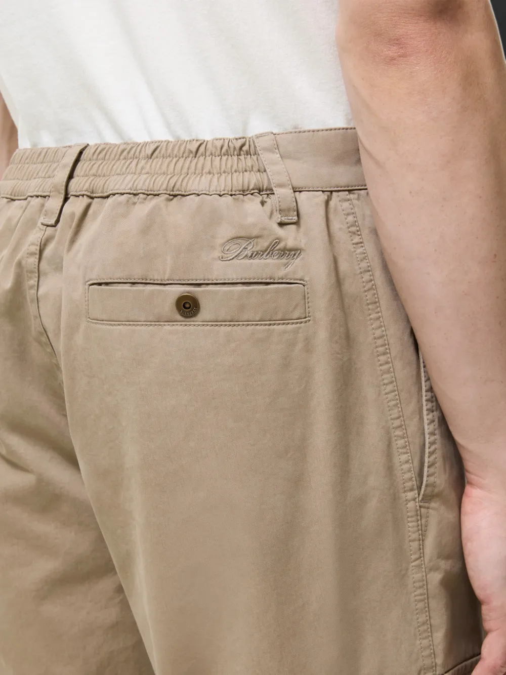 Burberry Katoenen twill cargo broek Beige