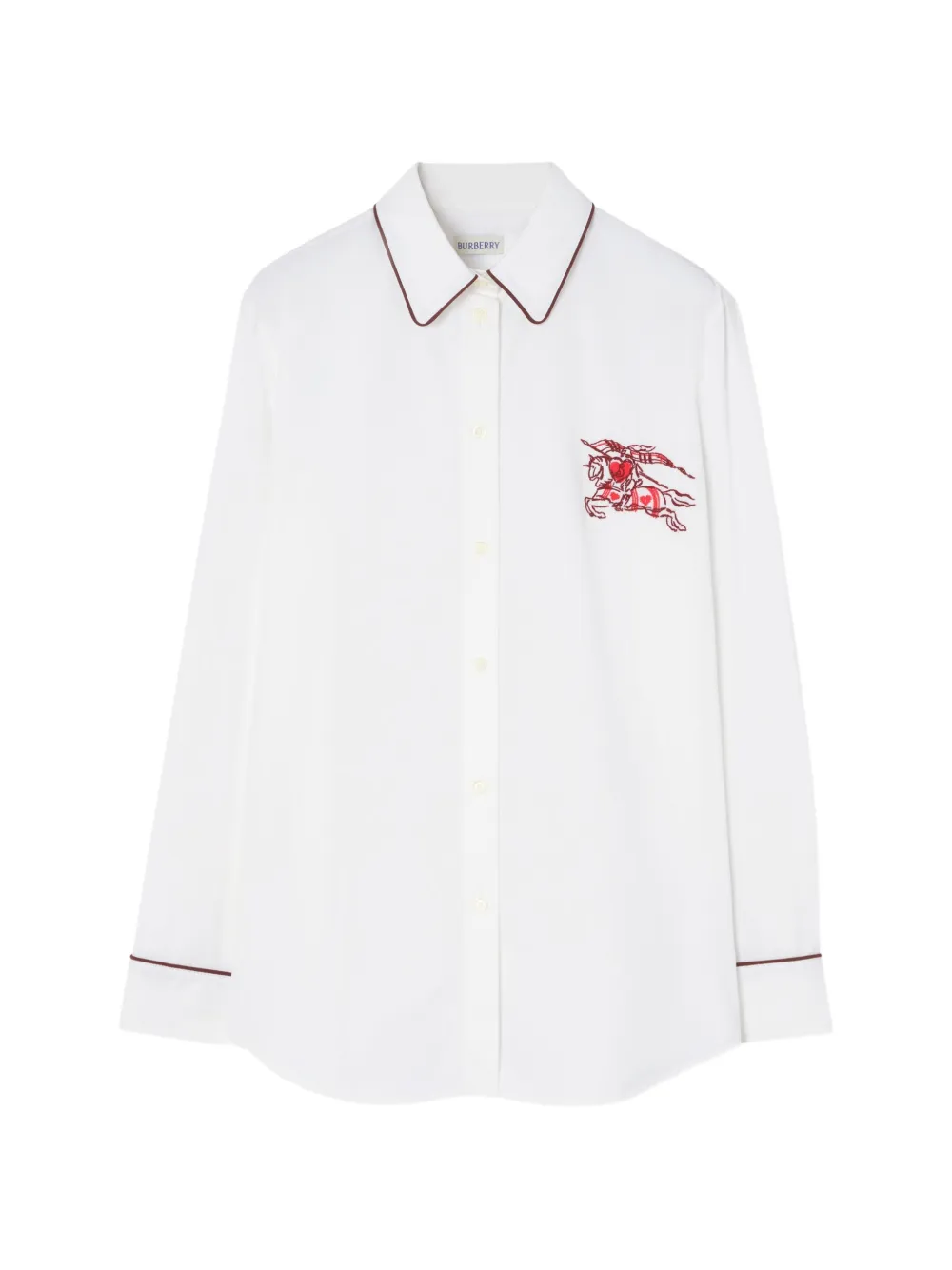 Burberry classic fit Heart Knight cotton shirt - Weiß
