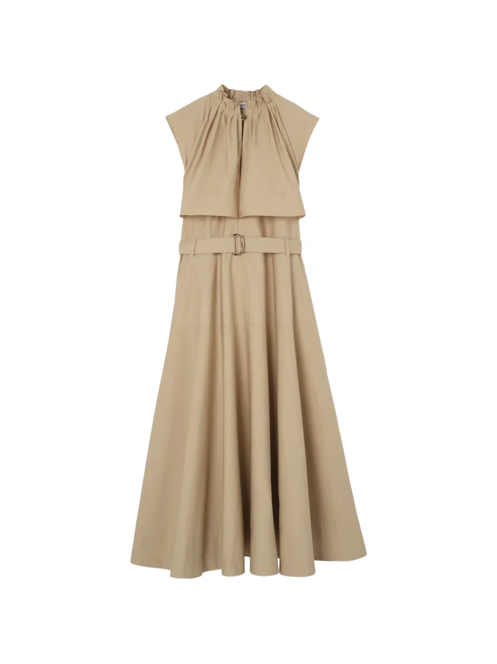 Burberry cotton poplin midi dress - Toni neutri