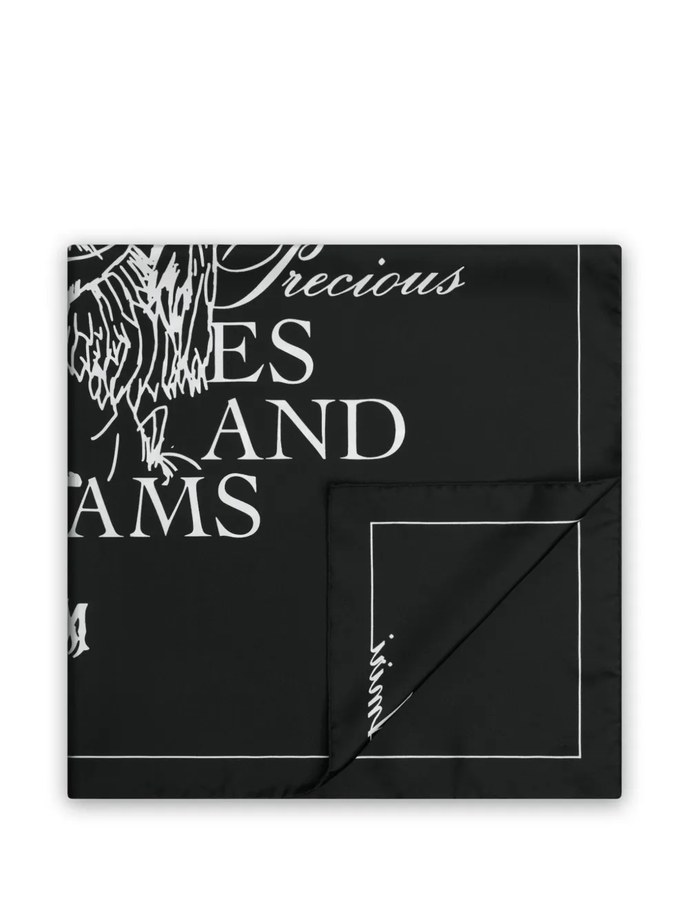 AMIRI Paris Show sjaal Zwart