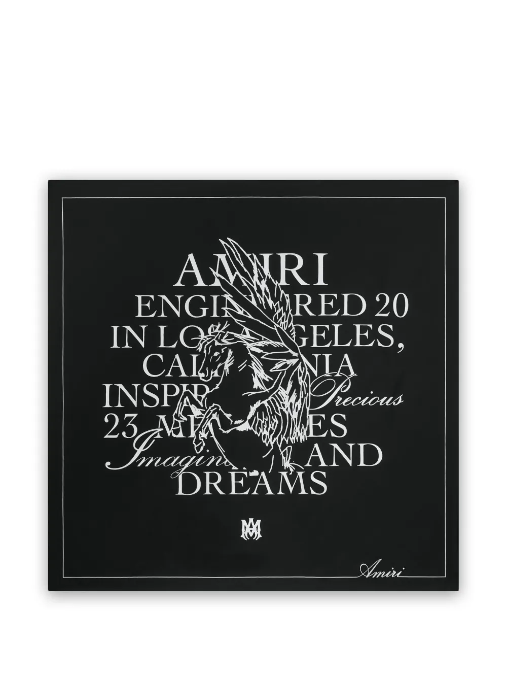 AMIRI Paris Show scarf - Nero