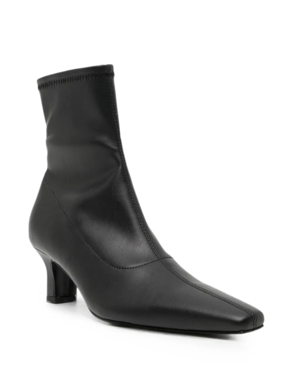 Senso Soraya square-toe ankle boots Zwart