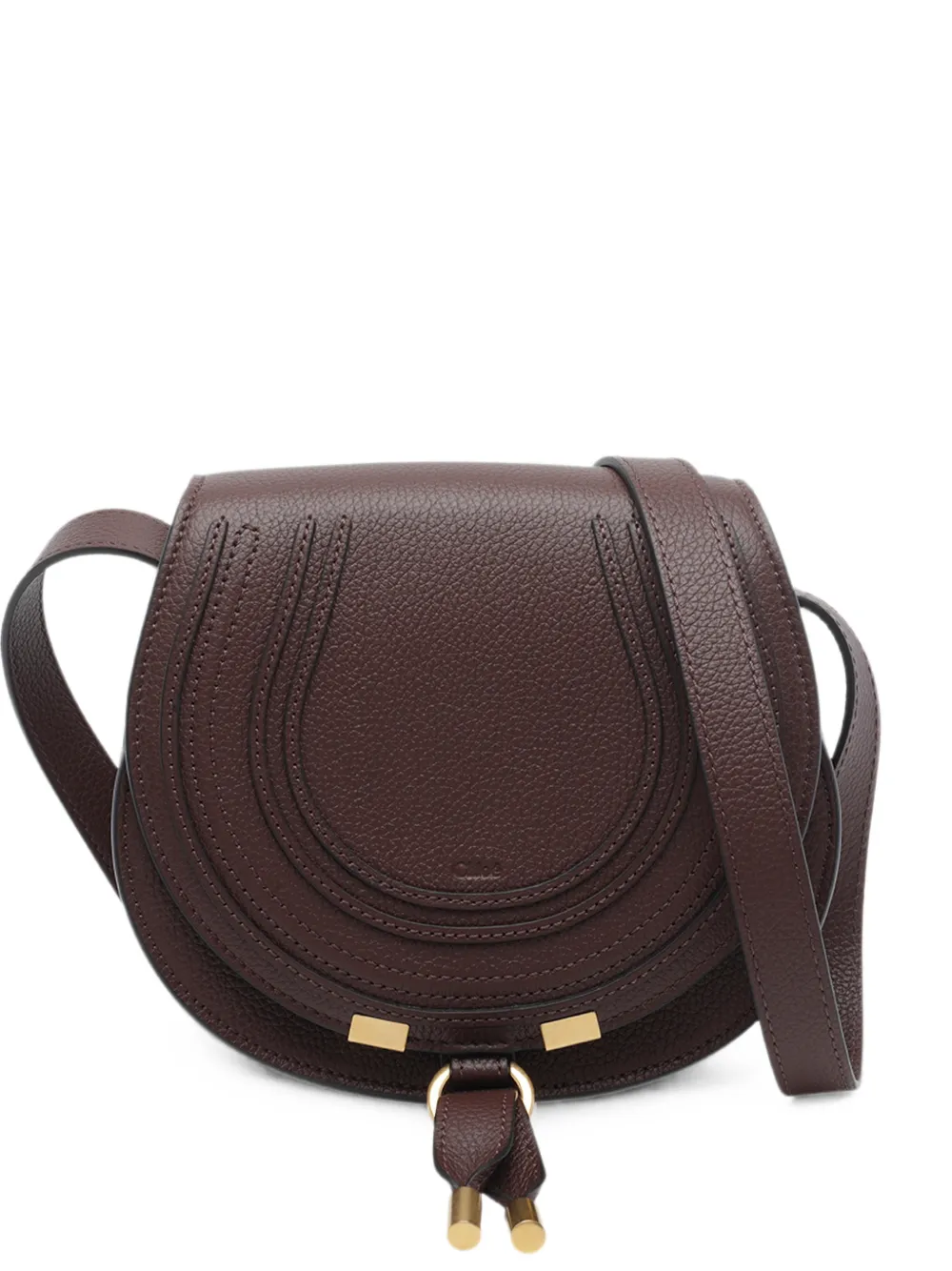 Chloé small Marcie leather shoulder bag - Brown