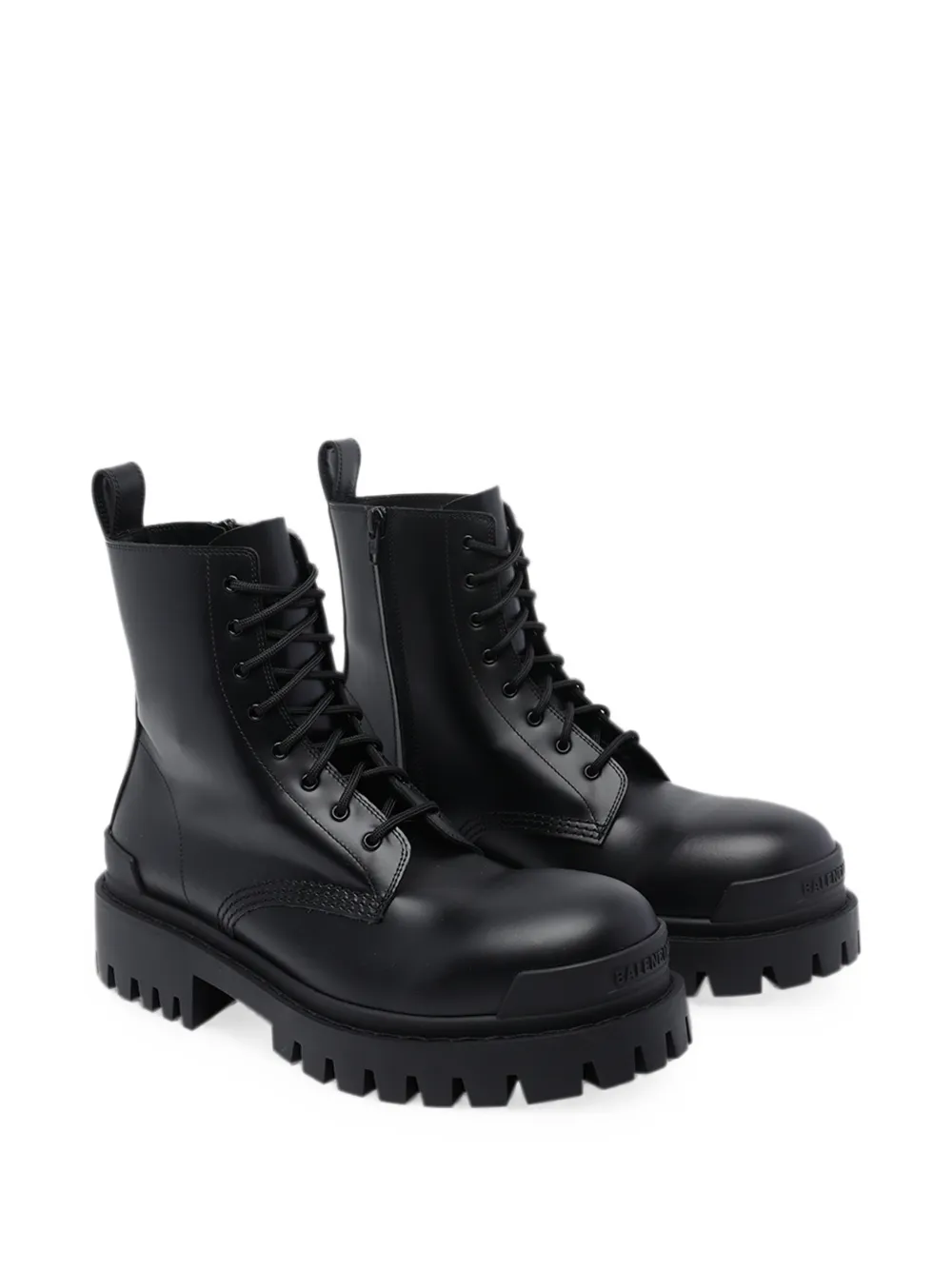 Balenciaga Strike lace-up ankle boots Zwart