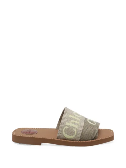 Chloé Woody square-toe flat sandals