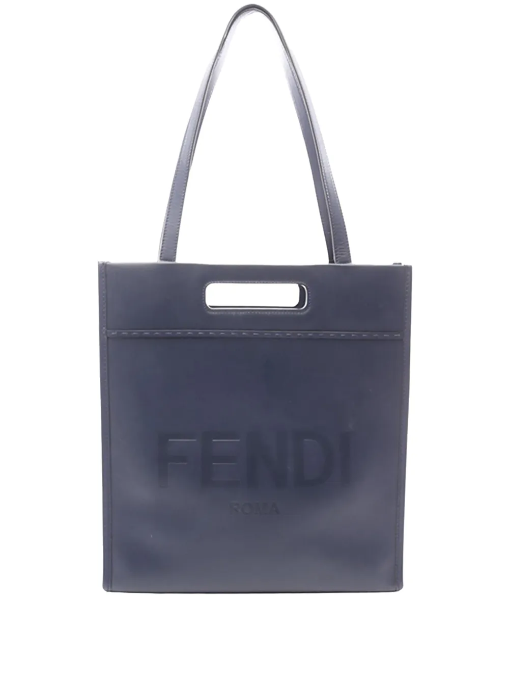 Fendi Pre-Owned 2000-2026 Leather Shopping tote bag - Blue