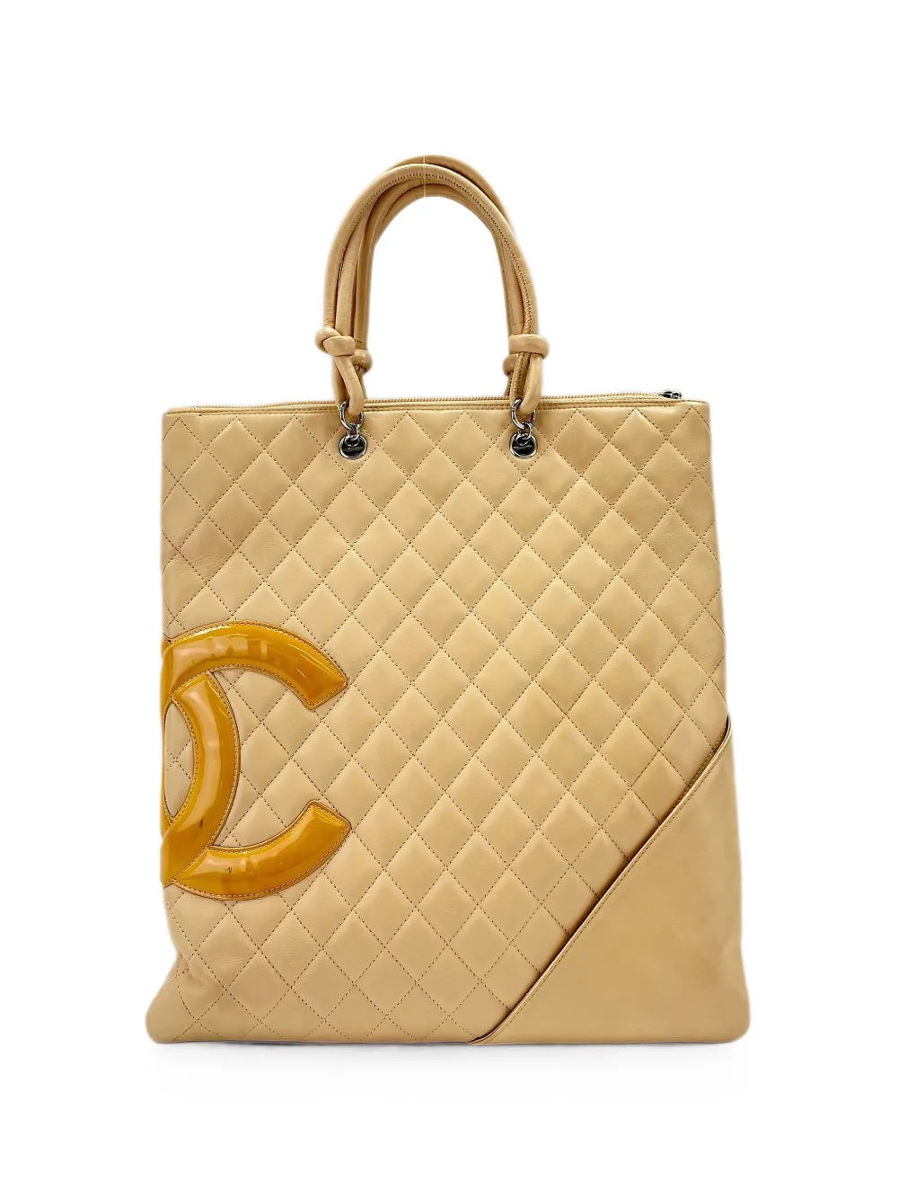 CHANEL Pre-Owned 2003-2004 Cambon Line tote bag - Neutrals