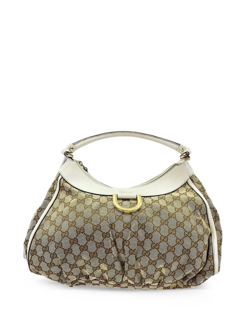 Gucci Pre-Owned 2000s GG Canvas D-ring shoulder bag - Toni neutri