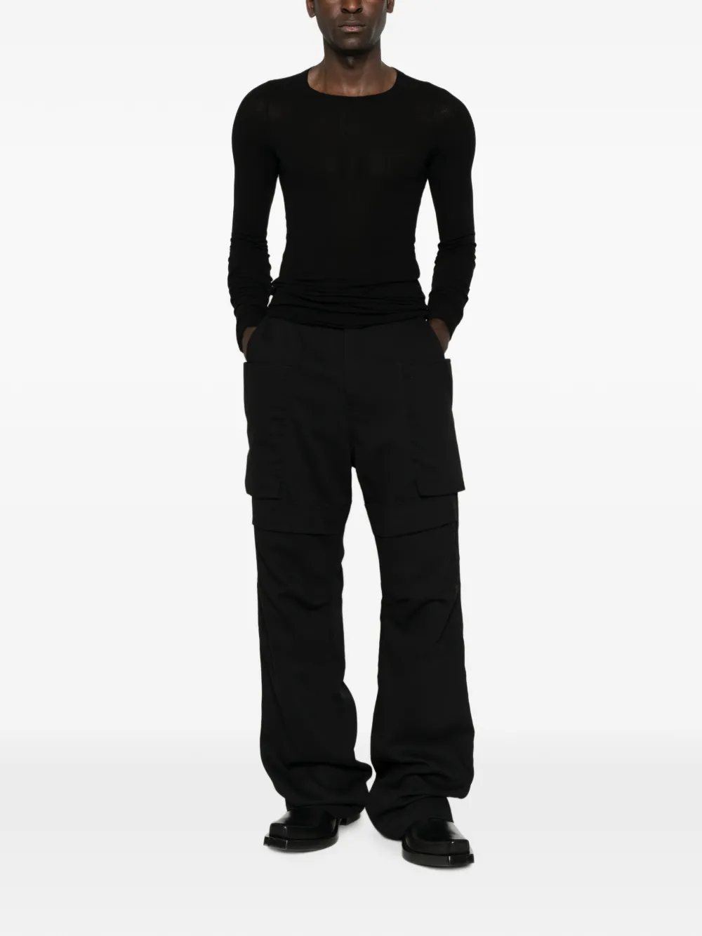 Rick Owens Broek met riemlussen Zwart