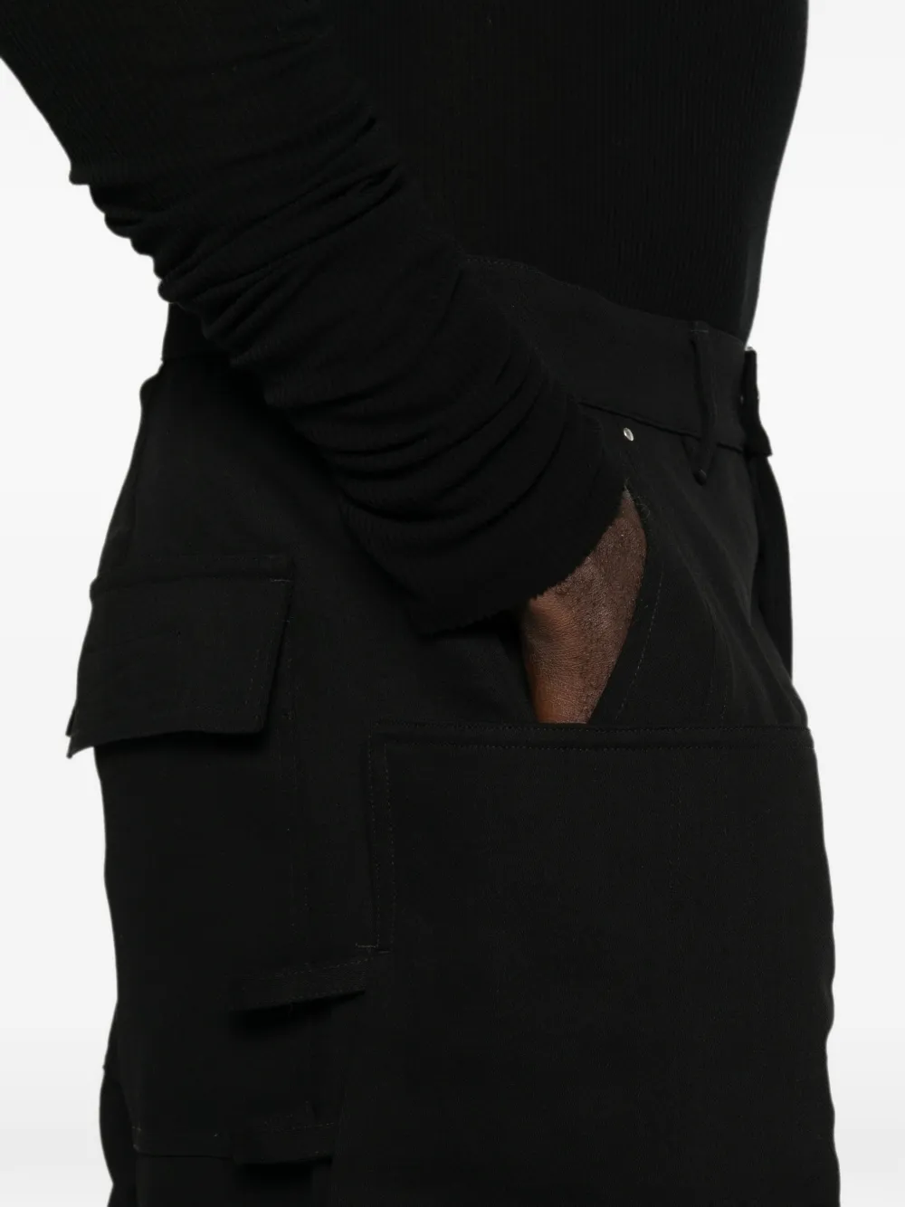 Rick Owens Broek met riemlussen Zwart