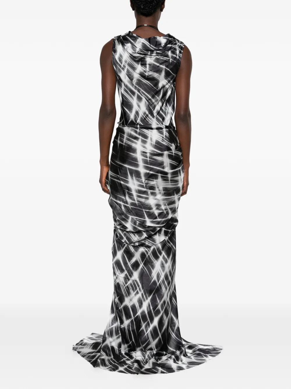 Rick Owens Strutter gedrapeerde maxi-jurk Zwart