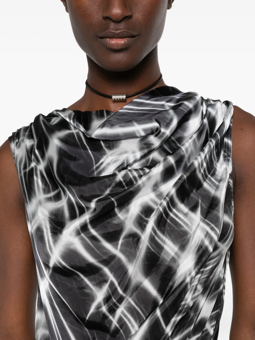 Rick Owens Strutter gedrapeerde maxi-jurk Zwart