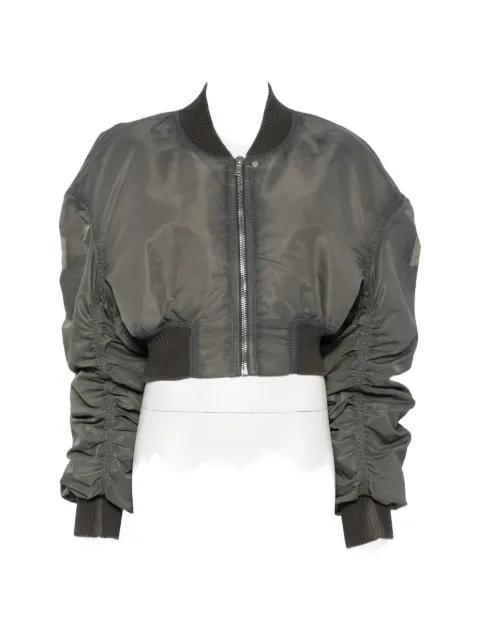 Rick Owens padded ruched-sleeve bomber jacket