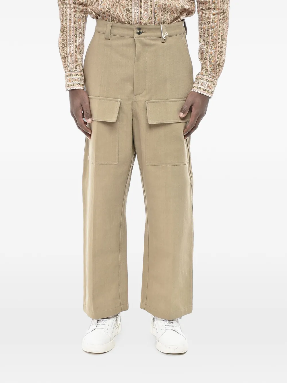Valentino Garavani patch-pocket cargo trousers - Nude