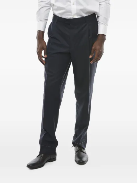 Corneliani Mantua pleated wool trousers