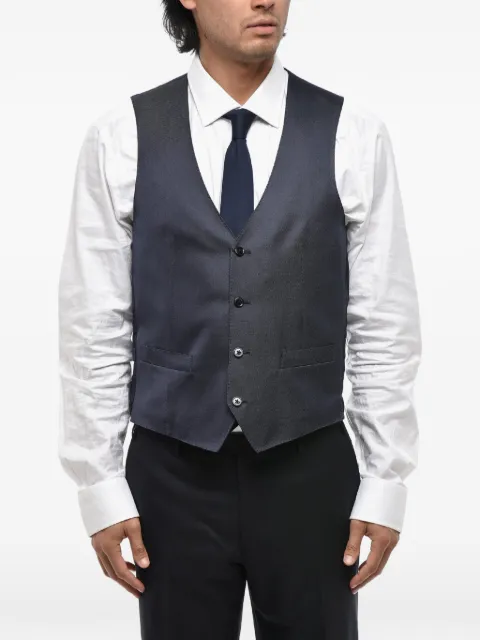 Corneliani silk-twill waistcoat