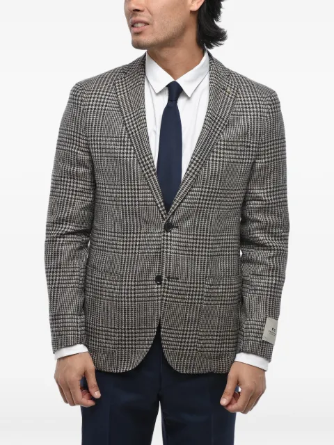 Corneliani houndstooth single-breasted blazer