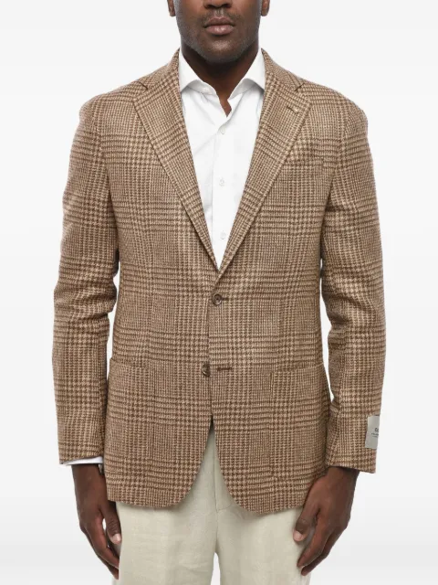 Corneliani houndstooth single-breasted blazer
