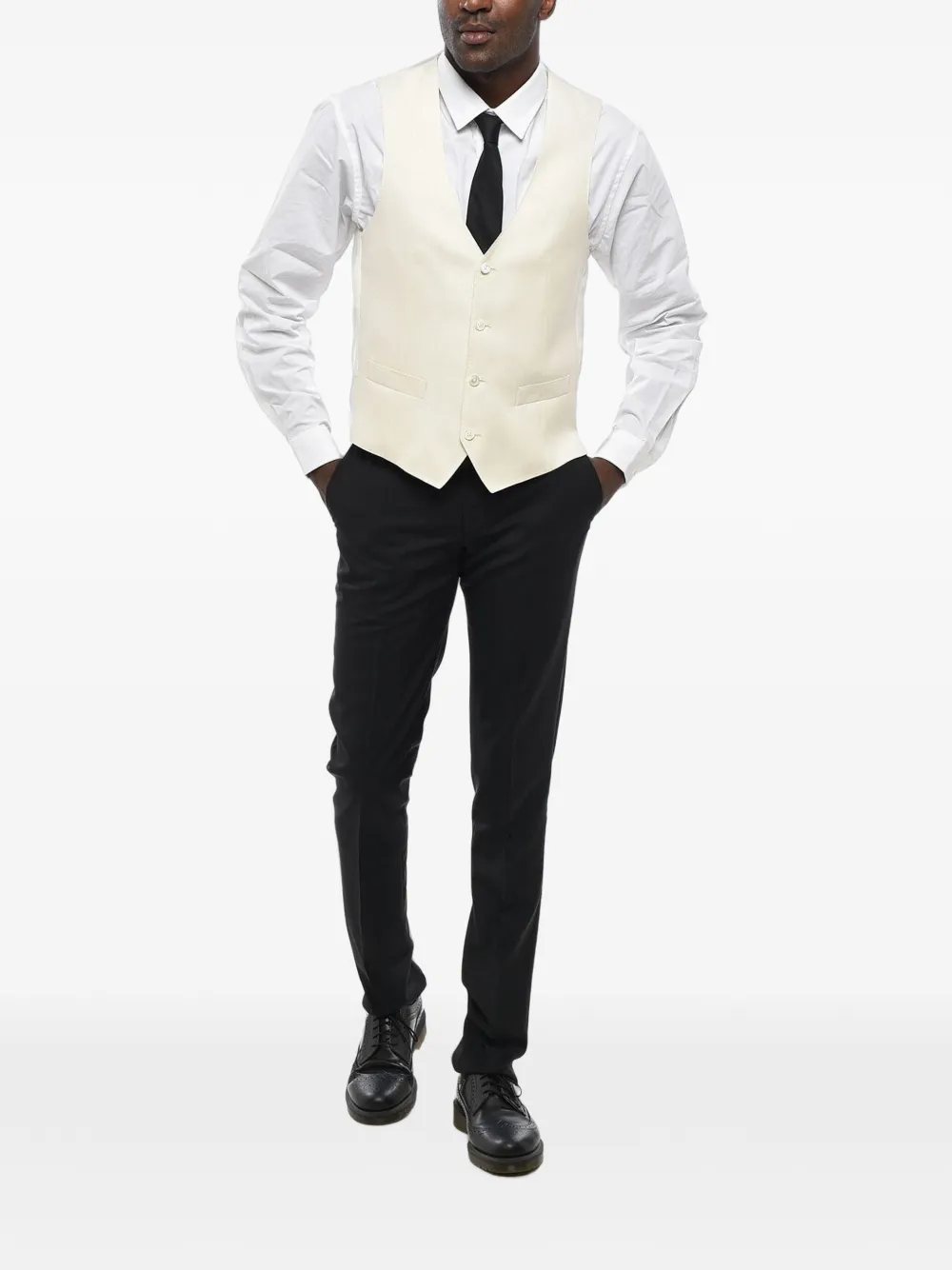 Corneliani Academy waistcoat Beige