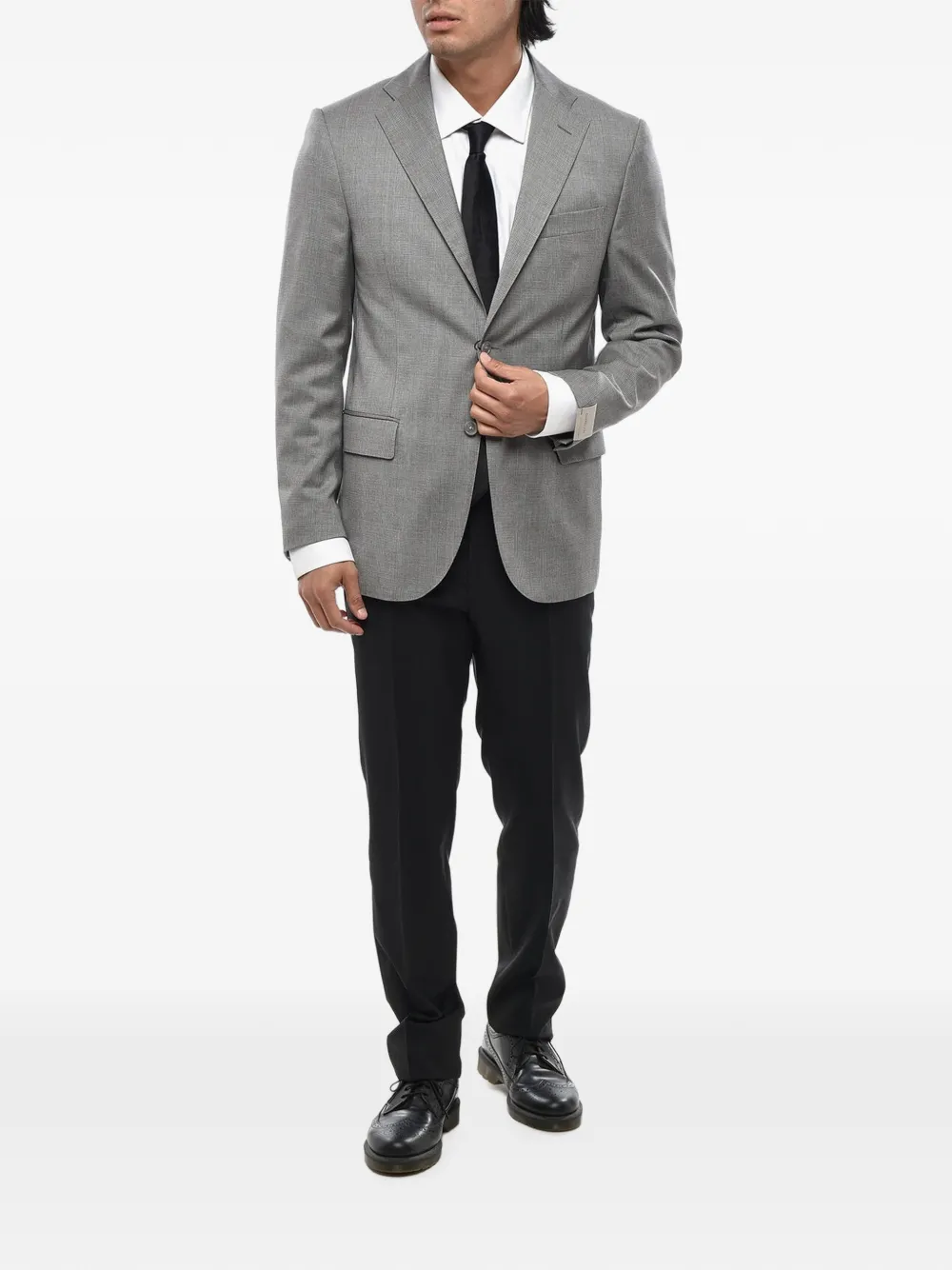 Corneliani single-breasted blazer Grijs