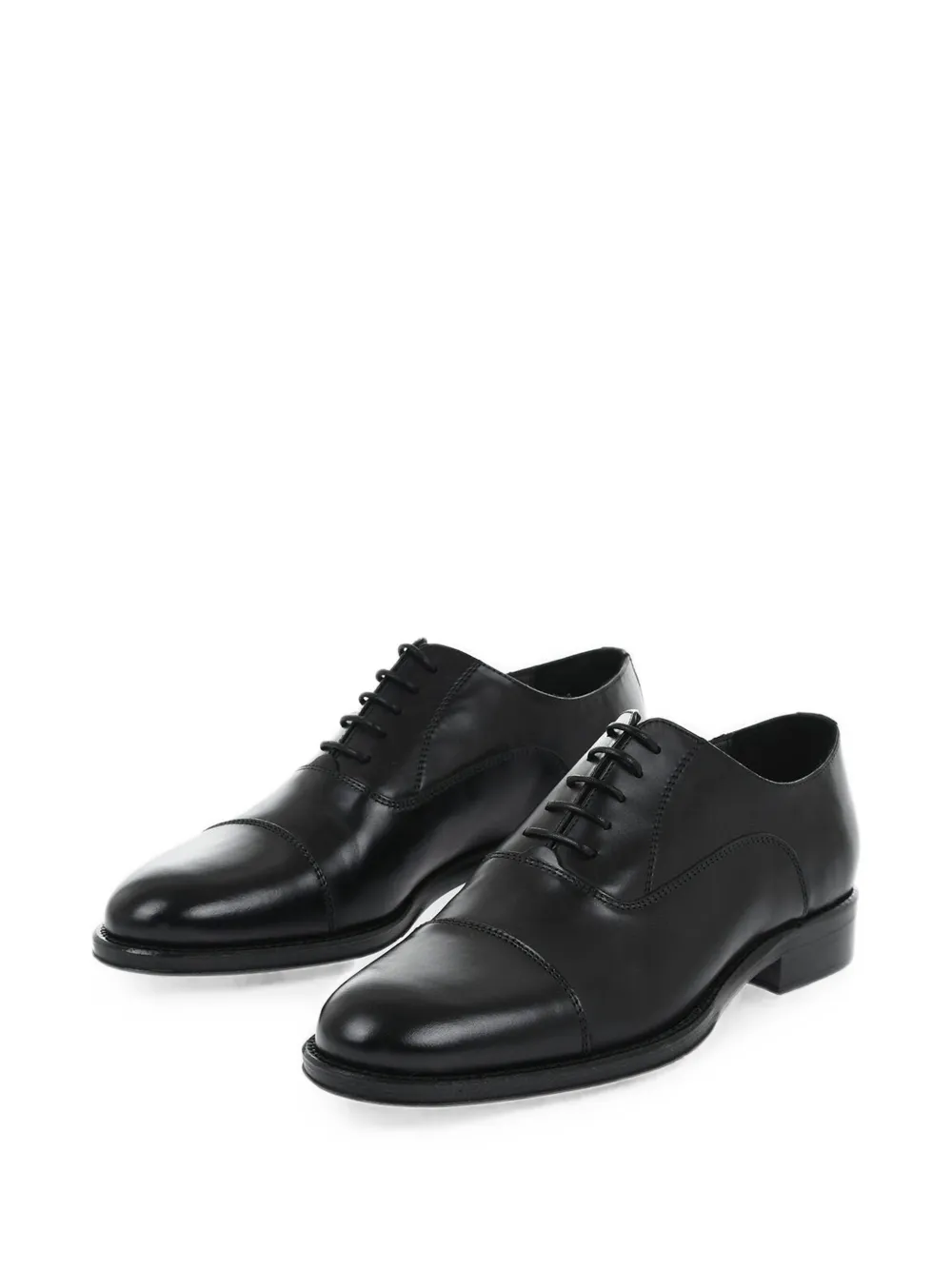 Corneliani lace-up leather derby shoes Zwart
