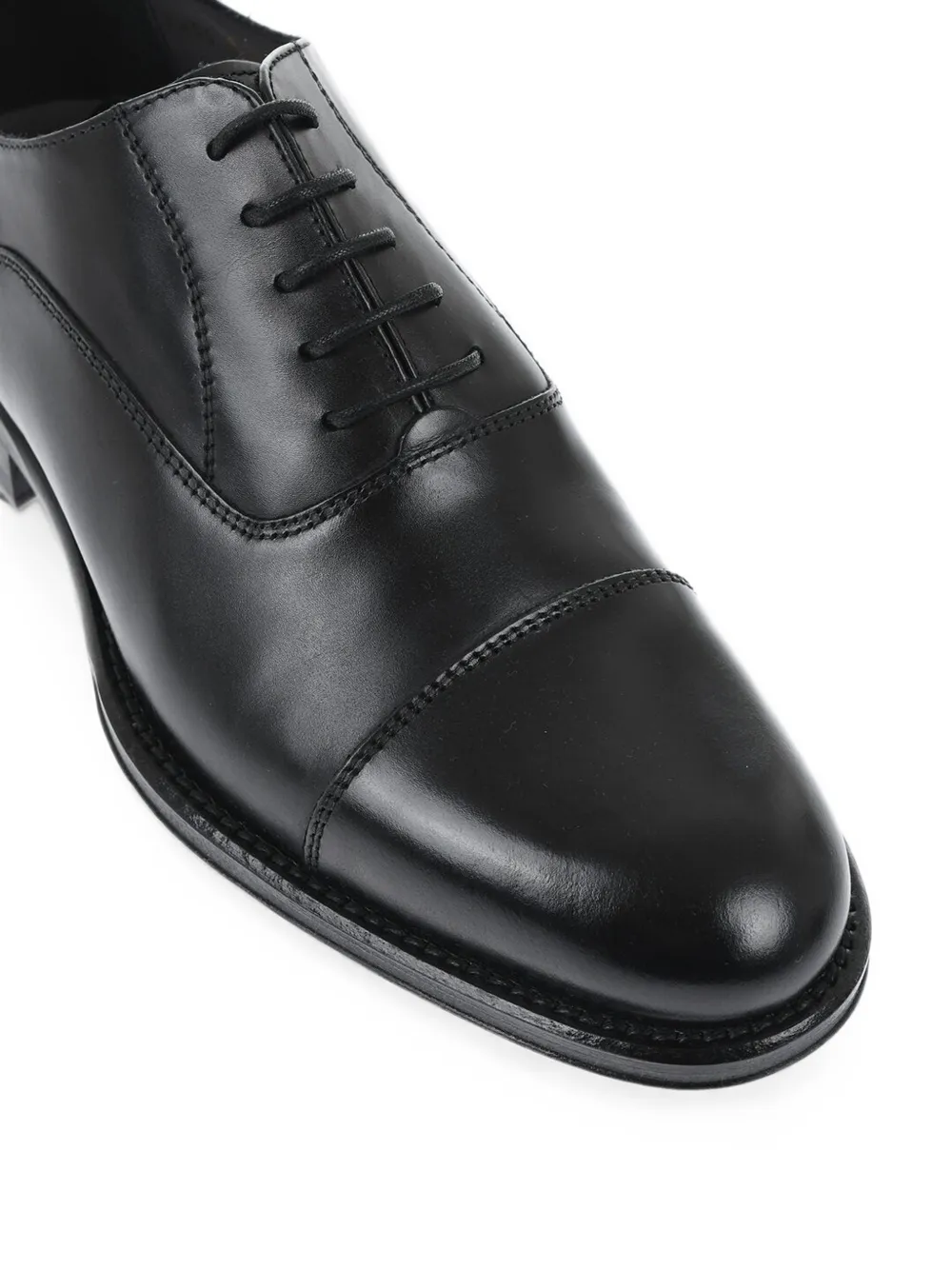 Corneliani lace-up leather derby shoes Zwart