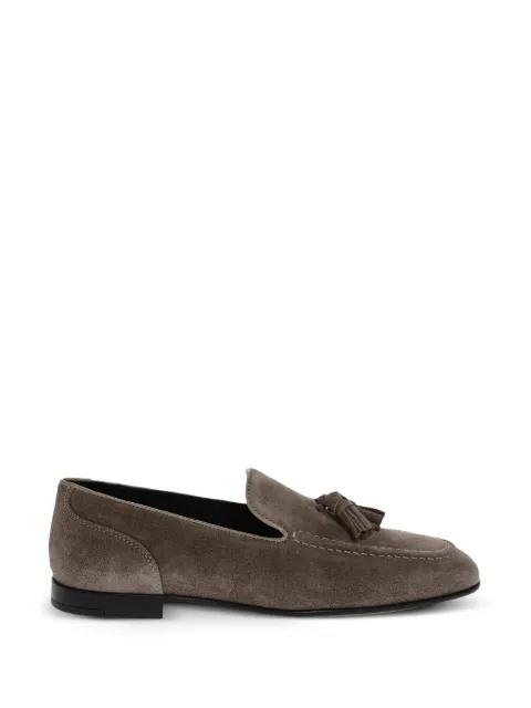 Corneliani tassel-detail suede loafers