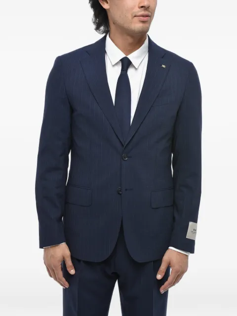 Corneliani traje con botones y estampado de rayas diplomáticas